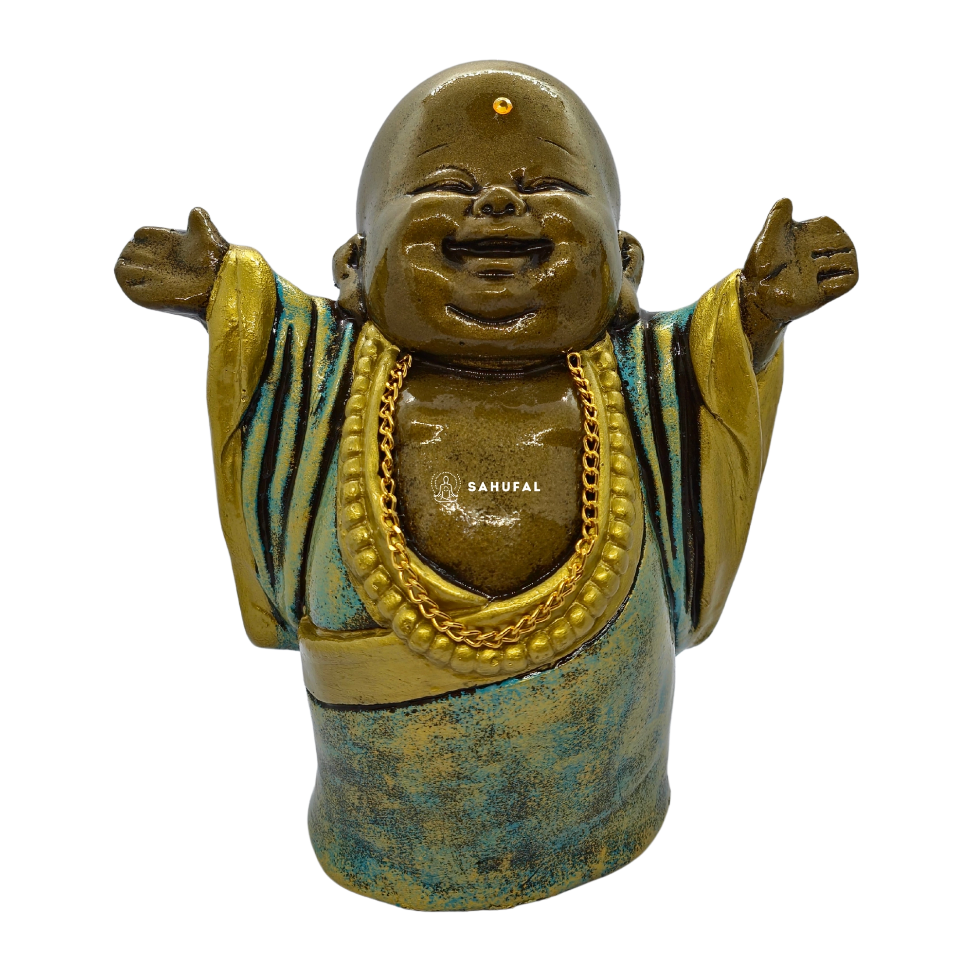 Buda Sonriente de la Fortuna 28 cm Yeso Extra Duro