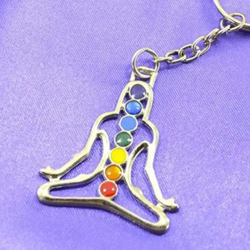 Llavero Yoga 7 Chakras Grande