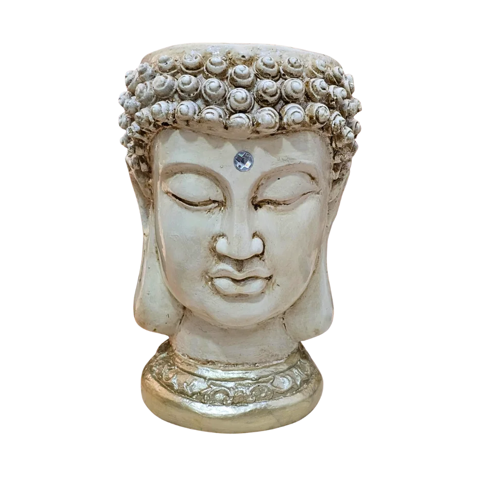 Cabeza Buda Decorativa de Yeso Extra Duro
