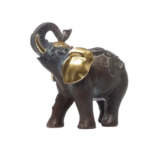 Elefante Orejas Oro 14 cm