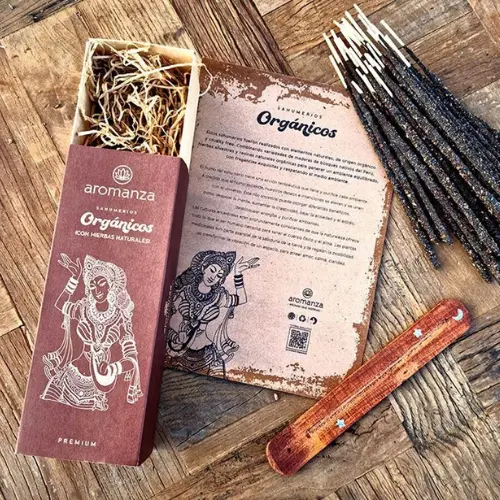 Box Kit Sahumerios Organicos x30 Aromanza