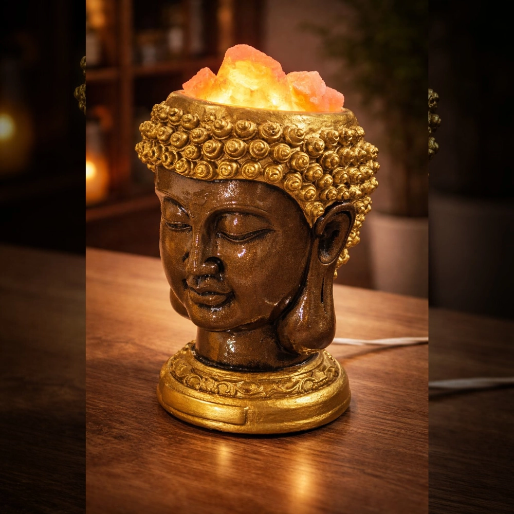 Lámpara de Sal Buddah 22cm