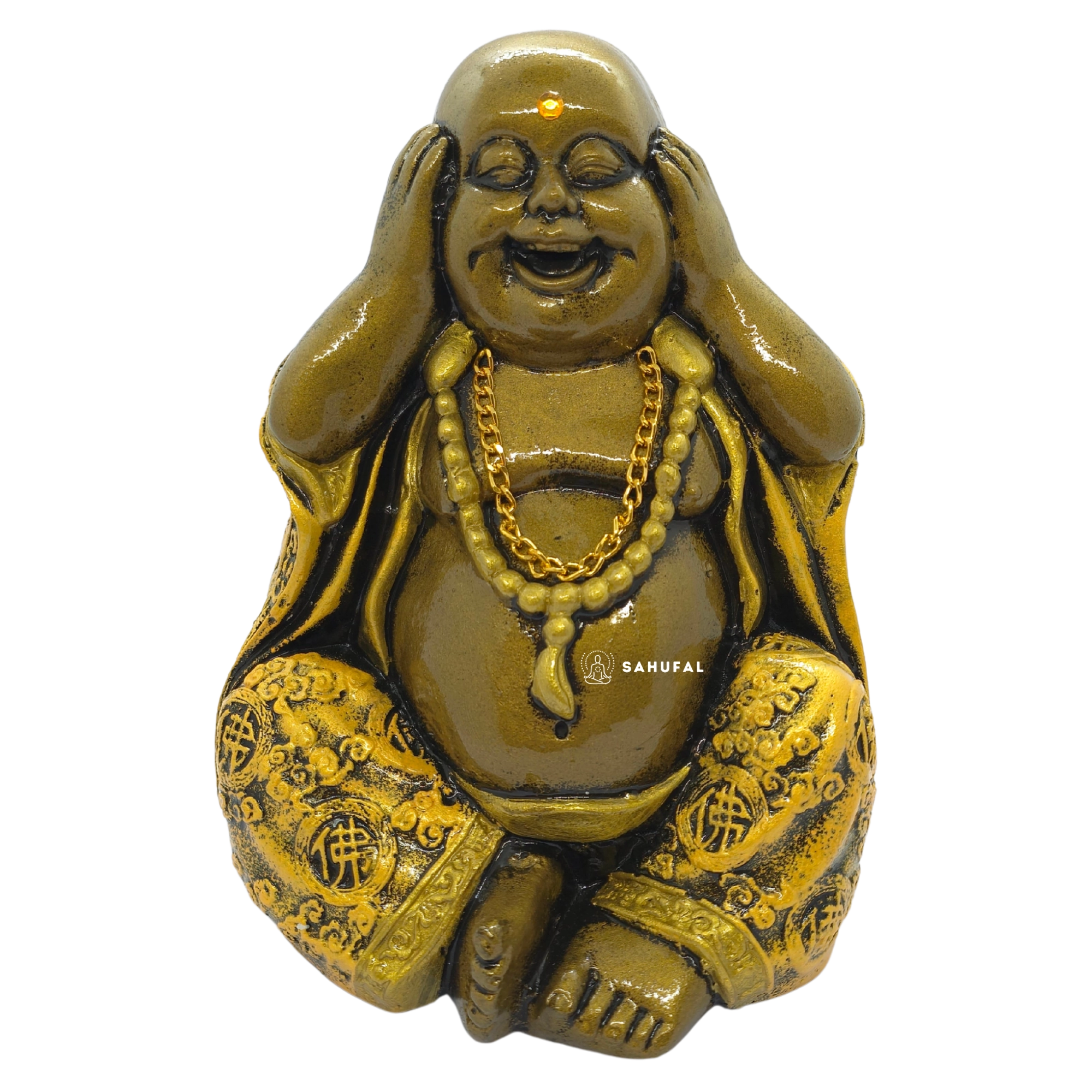 Buda Sonriente de la Fortuna 21 cm Yeso Extra Duro