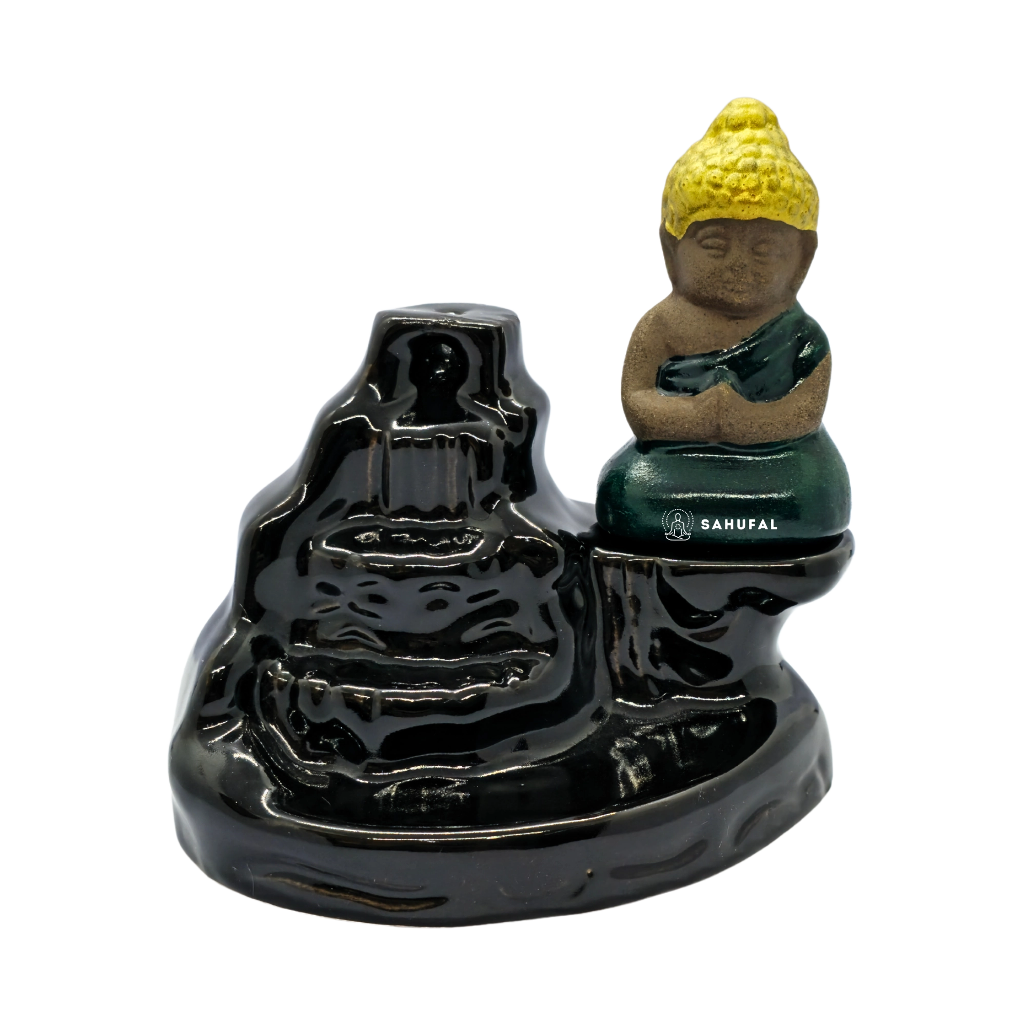 Cascada de Humo Buda Montaña Cerámica