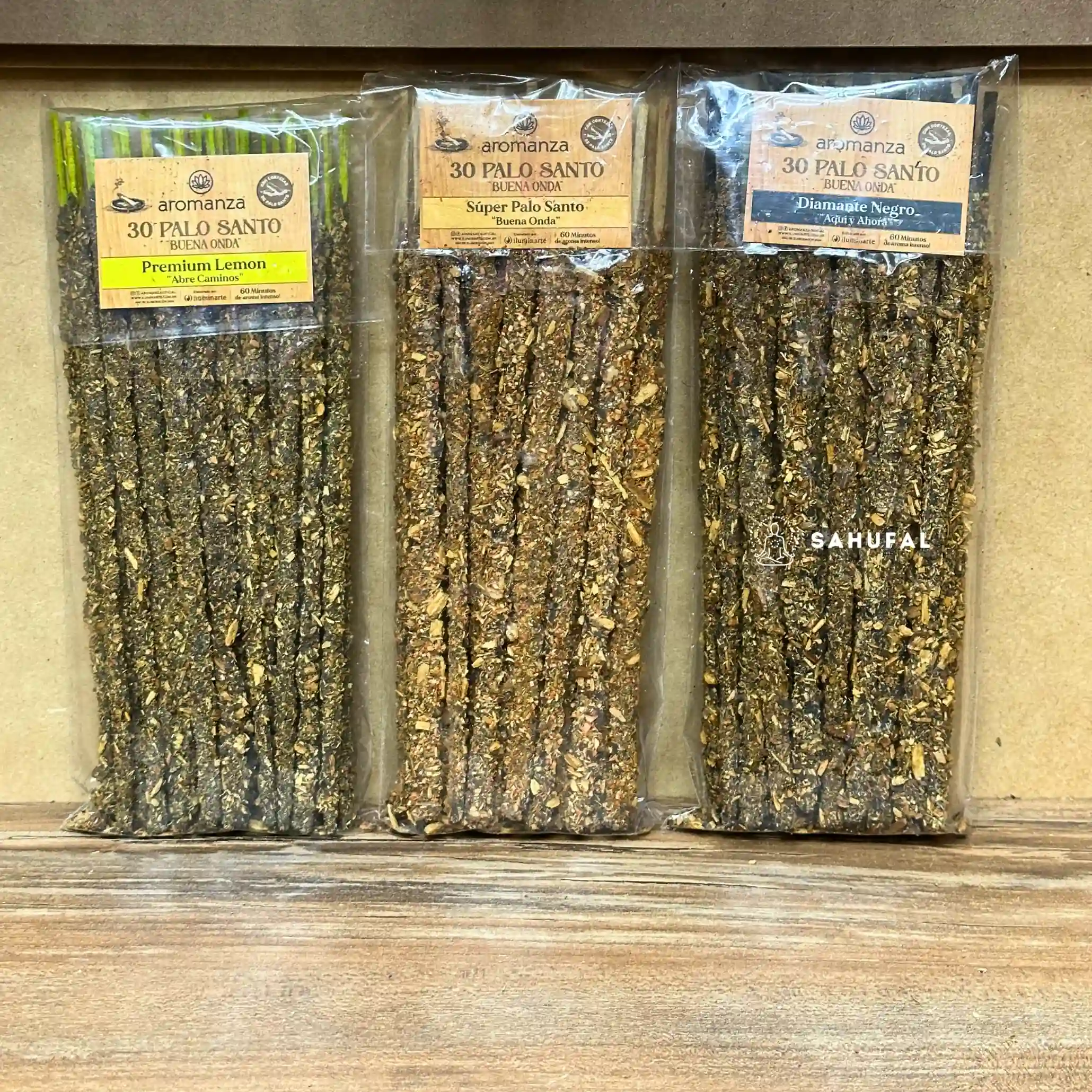 Sahumerios De Palo Santo Bolsa x 30 Varillas Aromanza