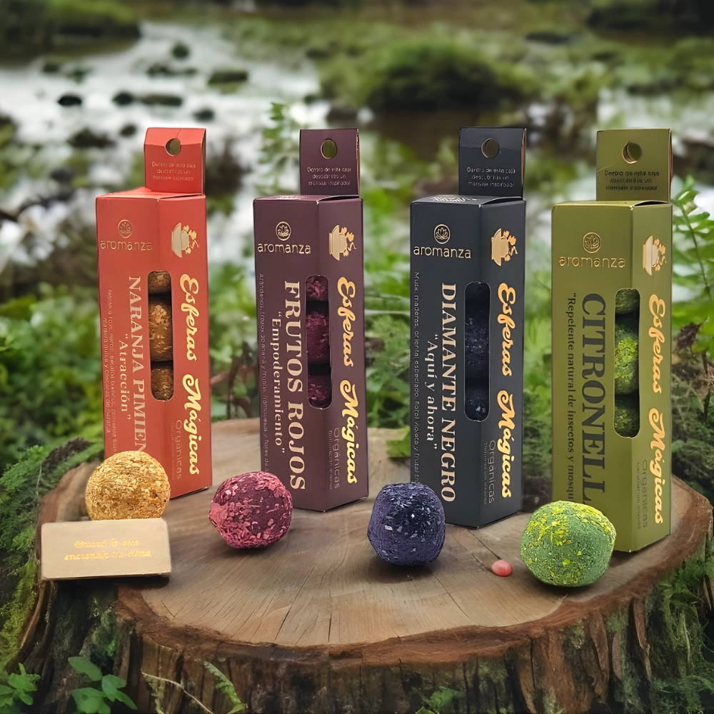 Bombitas Esferas Mágicas Premium Orgánicas Aromanza x 4 unidades