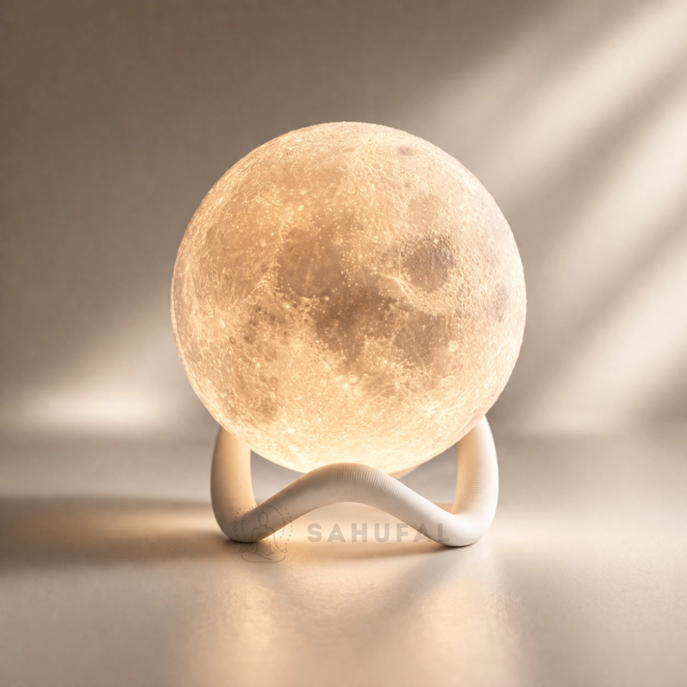 🌙 Lámpara Luna – Luz Ambiental Realista 12cm