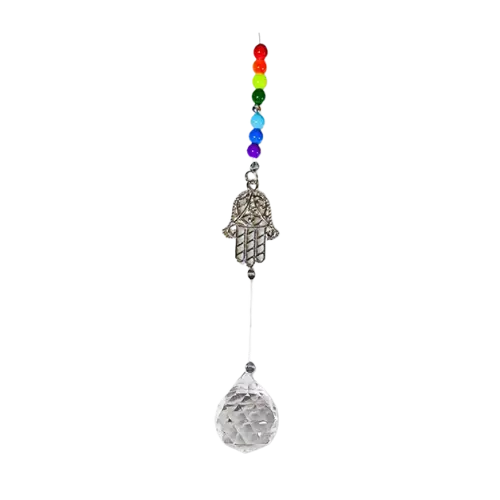 Armonizador Colgante Mano de Fatima 7 Colores 40 cm