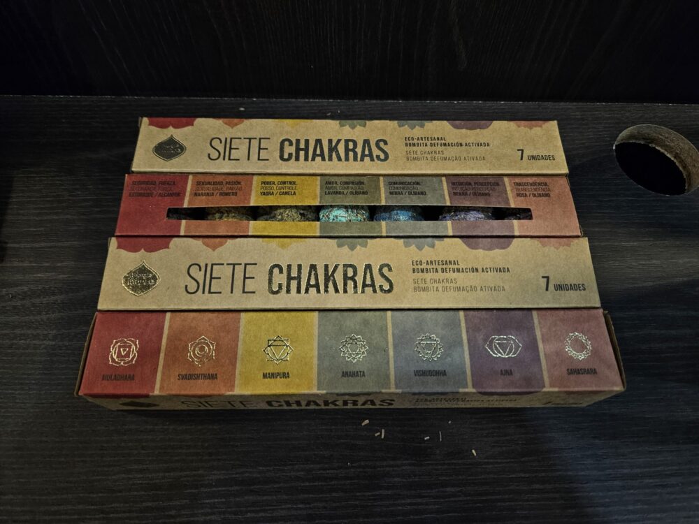 Bombitas de Defumación 7 Chakras Caja x7 Sagrada Madre