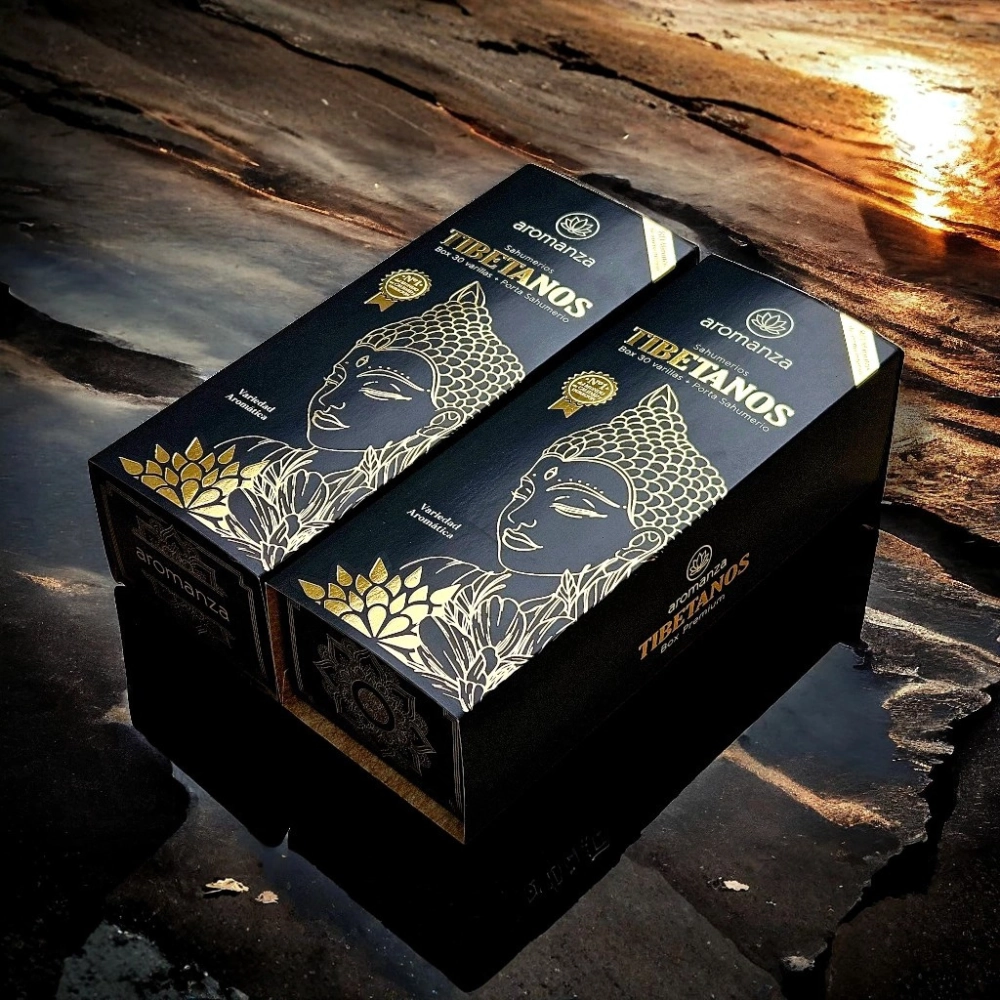 Box Kit Tibetanos Premium Aromanza x 30 varillas 3 Box Kit Tibetanos Premium Aromanza x 30 varillas SAHUFAL