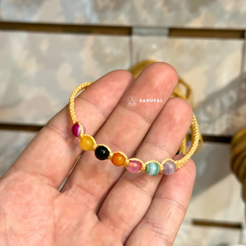 Pulsera 7 Chakras Trenzada