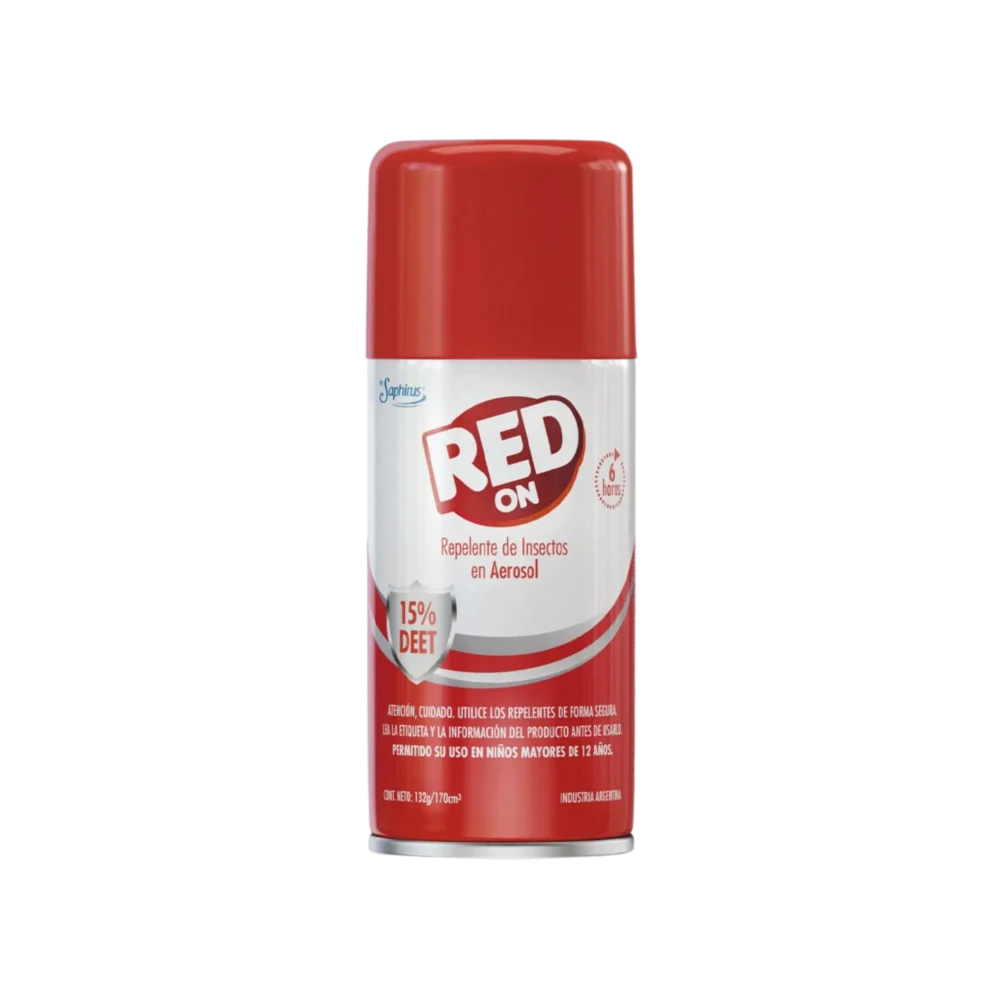 Repelente RED ON Aerosol Rojo Saphirus Sahufal