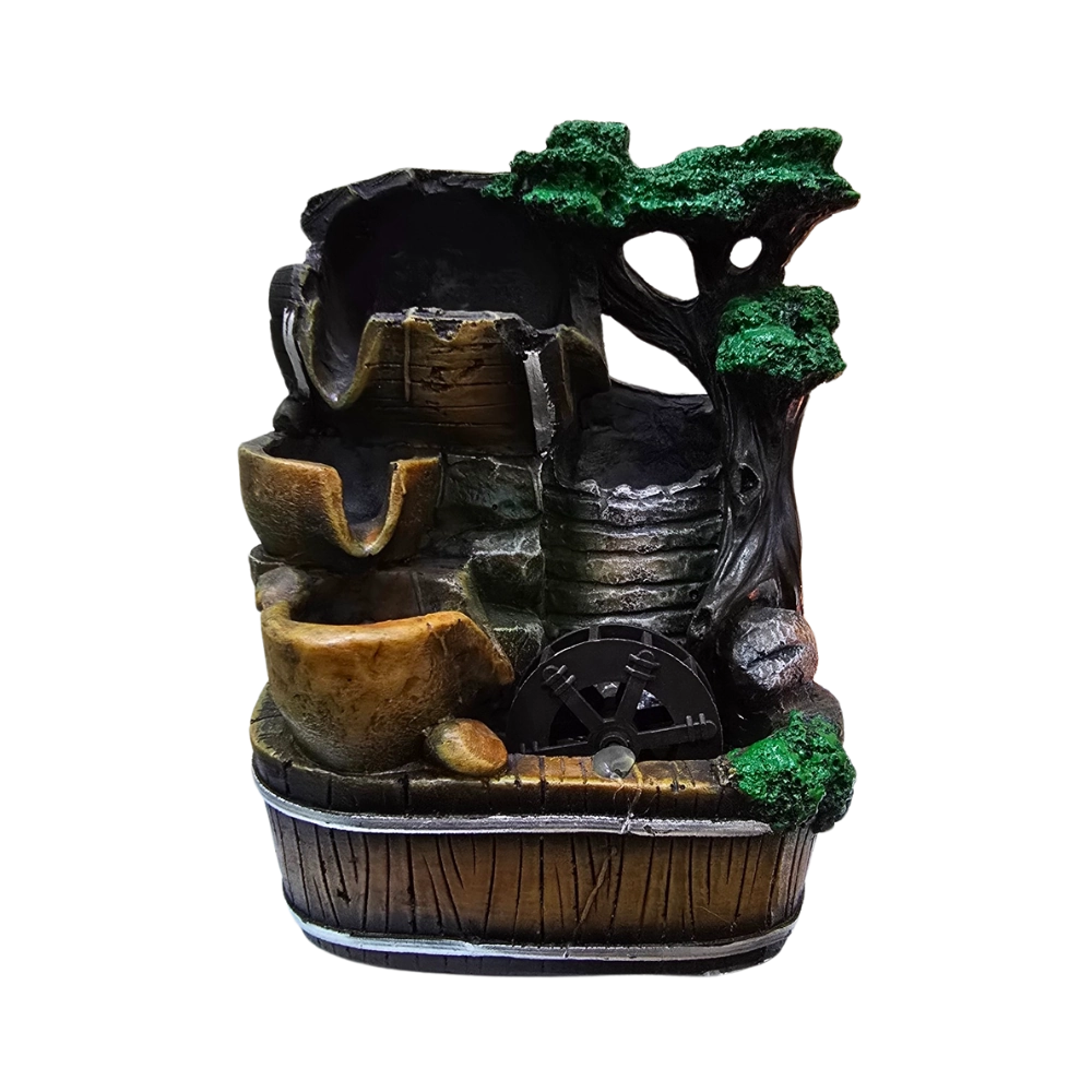 Fuente de Agua con Árbol y Rueda Giratoria 21 cm SAHUFAL