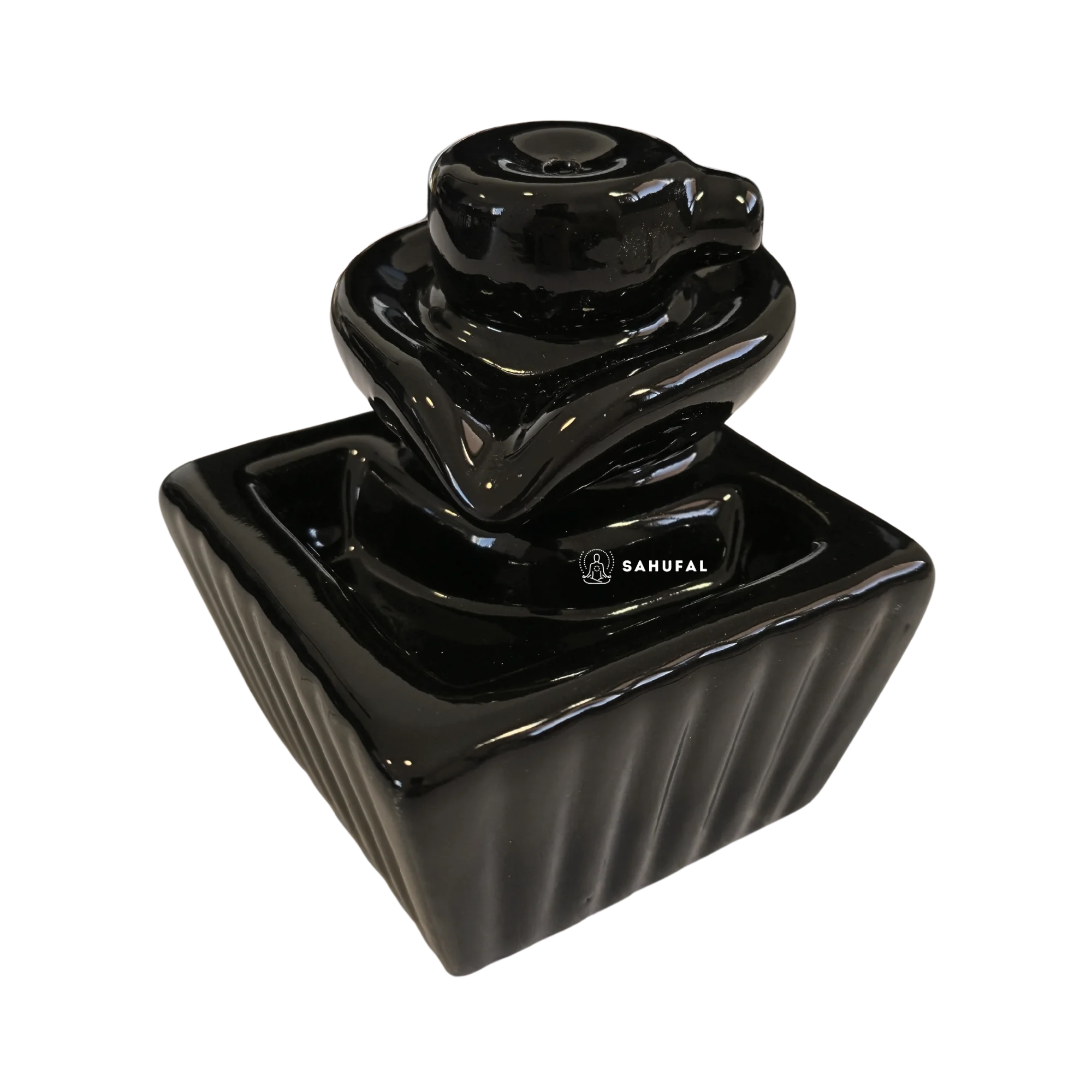 Cascada de Humo Fuente Cubo Cerámica 2 Cascada de Humo Fuente Cubo Cerámica Sahufal