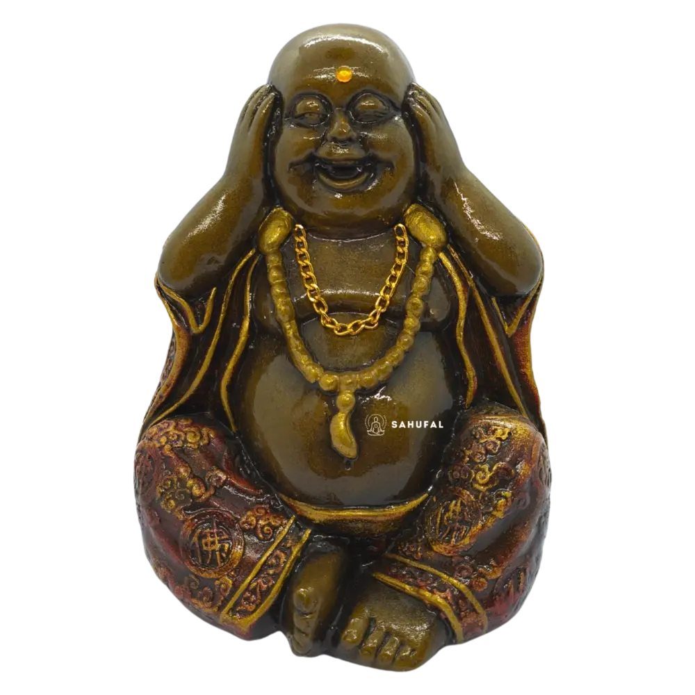 Buda Sonriente de la Fortuna 21 cm Yeso Extra Duro