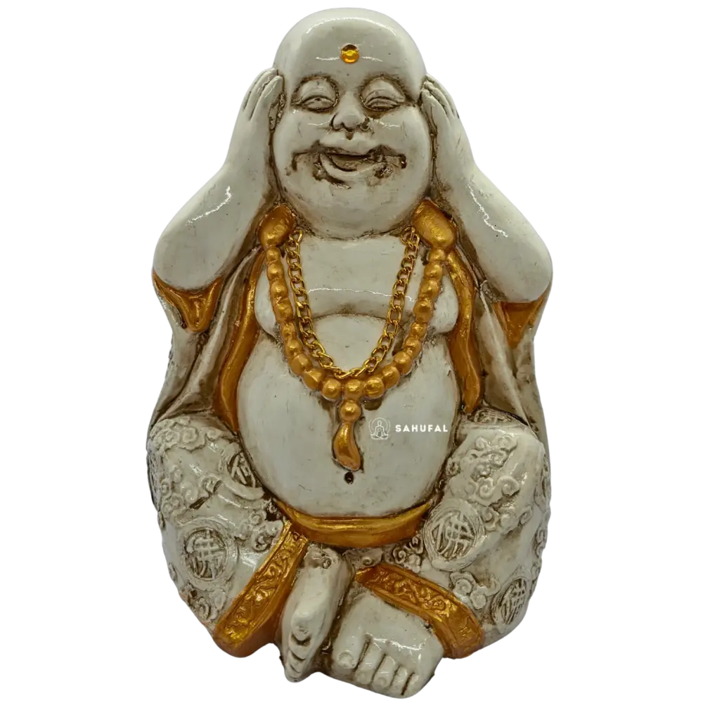 Buda Sonriente de la Fortuna 21 cm Yeso Extra Duro