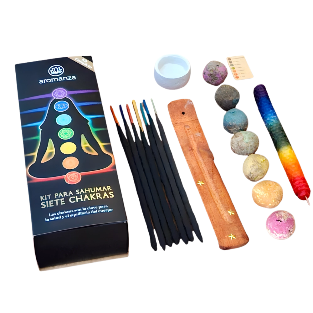 Box KIt Siete Chakras Premium Aromanza Sahufal 1