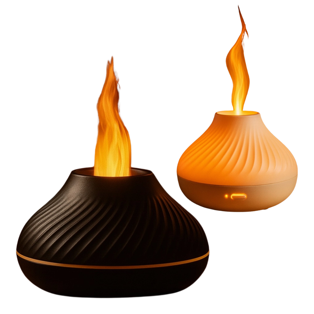 Humidificador Llama Volcánica Redondo 13.5 cm