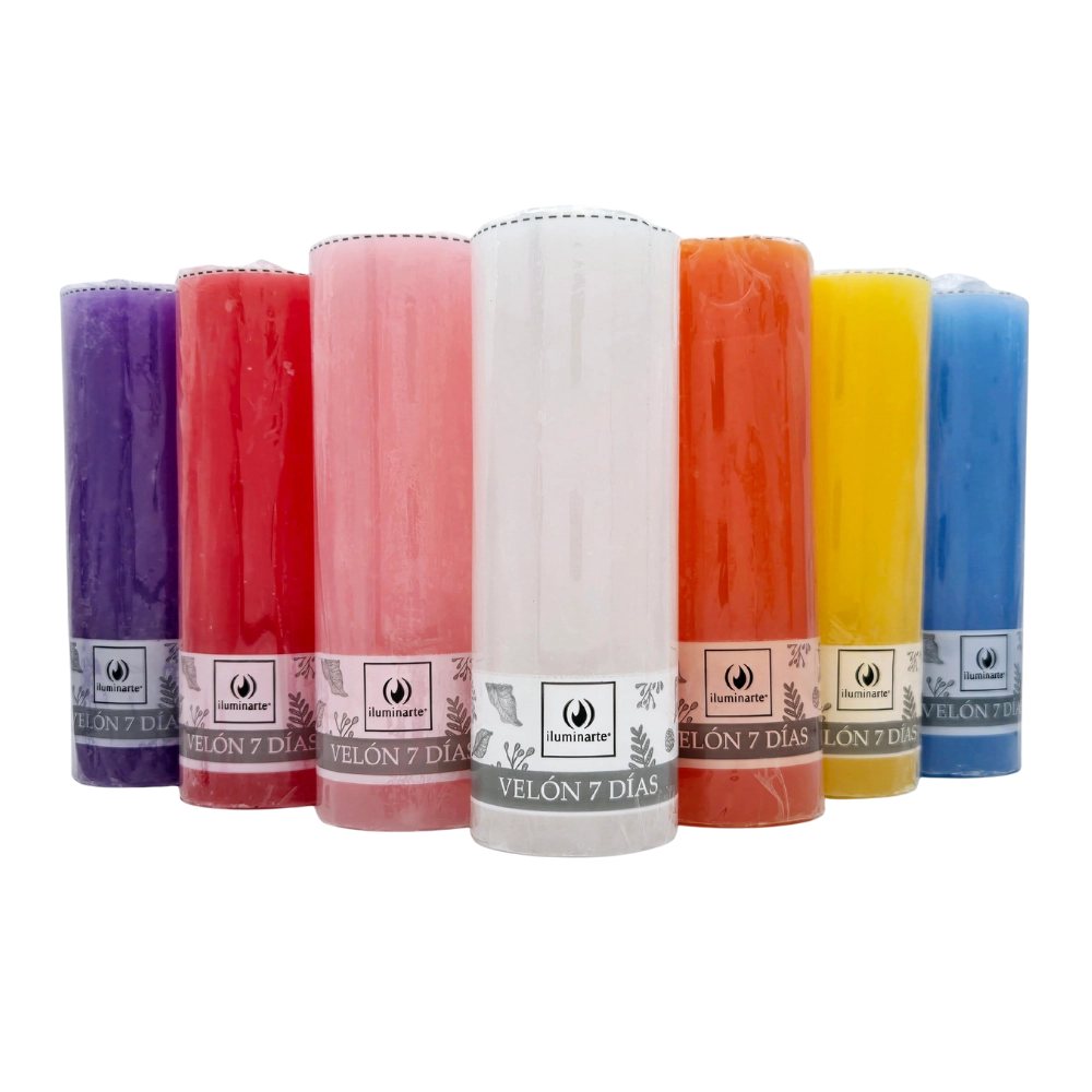 Velón 7 Dias Iluminarte Lisos Sahufal