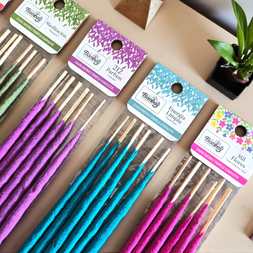 Sahumerios Bombay Triple Empaste x 6 varillas Sahufal