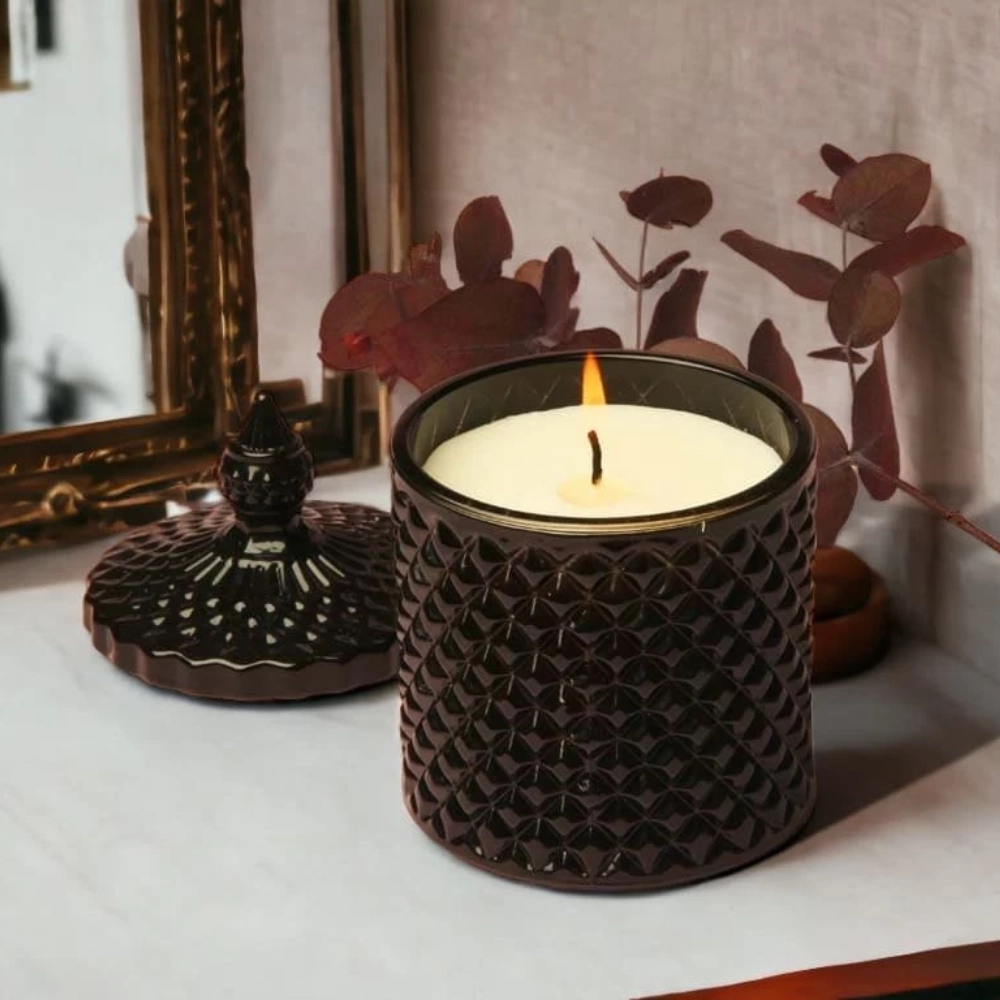 Vela Caramelera Negra 9 x 14 cm Aromanza