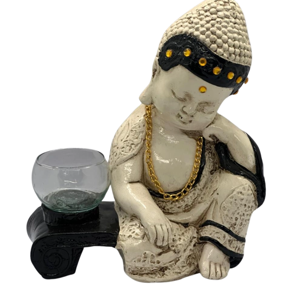 Buda Oriental Yeso 20cm 2