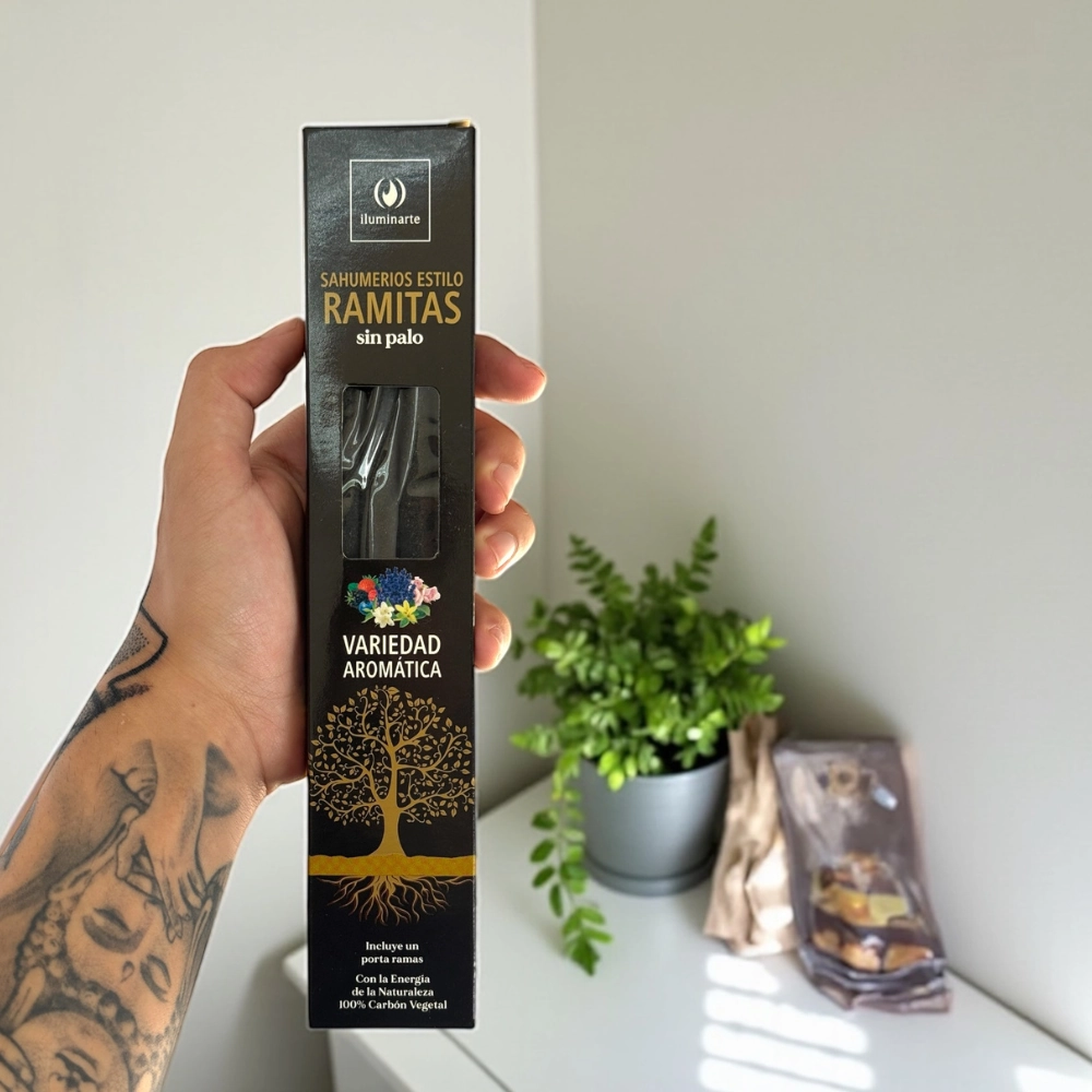 Sahumerio Estilo ramitas Aromanza x 8 varillas Sahufal