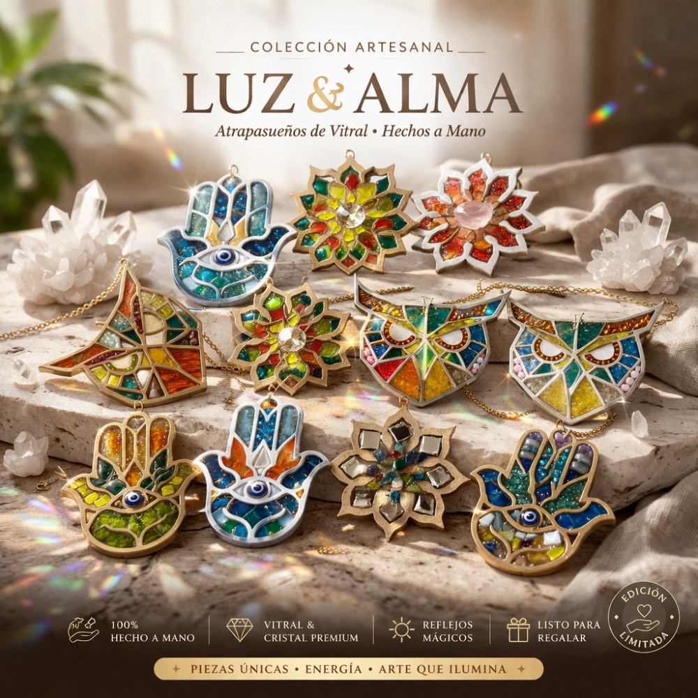 atrapasueños de vitral - sahufal