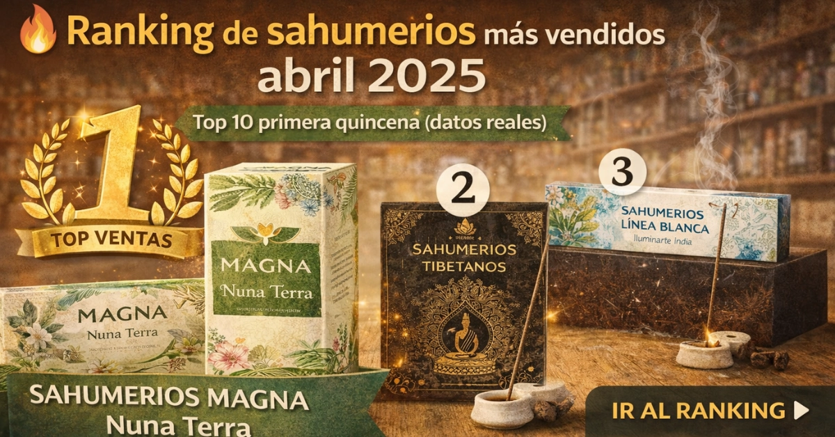 Top 10 sahumerios más vendidos abril 2025: lo que realmente se está vendiendo ahora